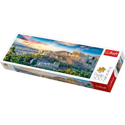 Puzzle Trefl 500 piese Panorama Acropolis, Athens 66*23,7cm 1