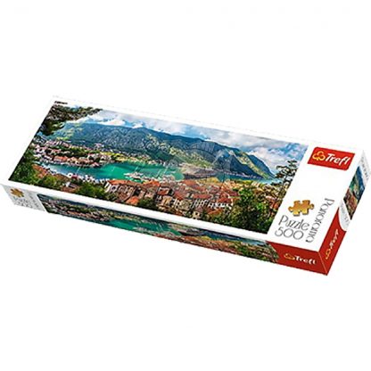 Puzzle Trefl 500 piese Panorama Kotor, Montenegro 66*23,7cm 1