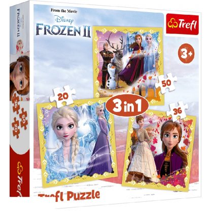 Puzzle Trefl 50/36/20 piese Frozen 3+ 1
