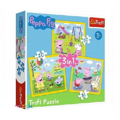 Puzzle Trefl 50/36/20 piese Peppa Pig 3+ 1