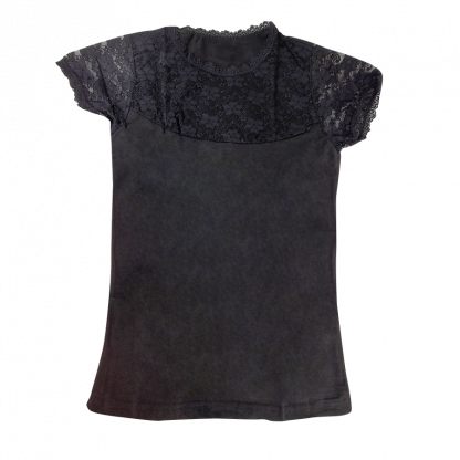 Футболка женская раз.M-L-XL вверх кружева 2504 - Сleber
