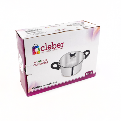 Кастрюля индукционная D18см - Сleber